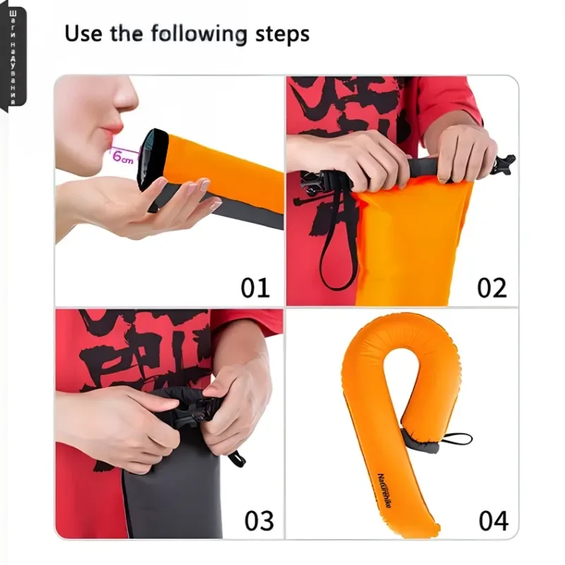 Naturehike U-образная надувная подушка для путешествий многофункциональная