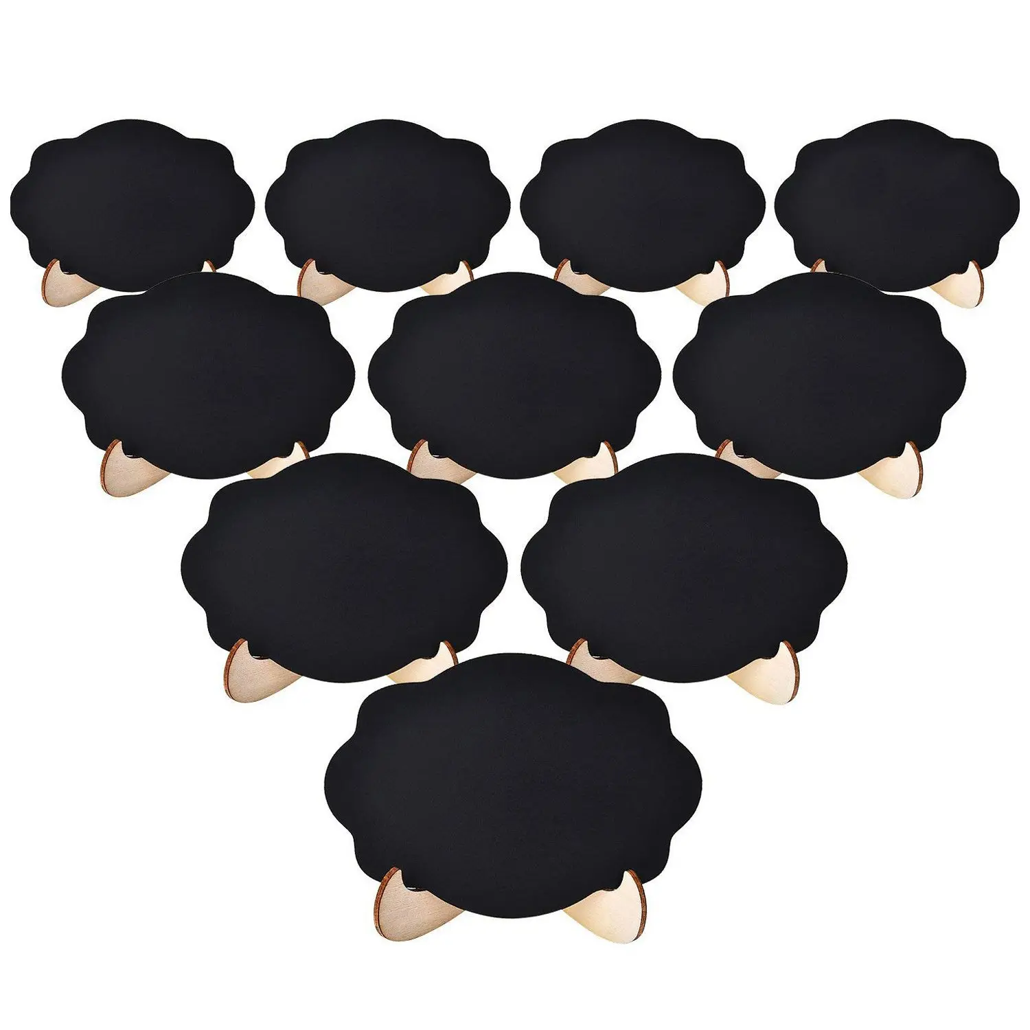 Mini Chalkboard Signs Easel Stand -10Pcs Reusable Mini Chalkboard Signs Tags for Event Decoration Tags Wedding Signs Cards Party