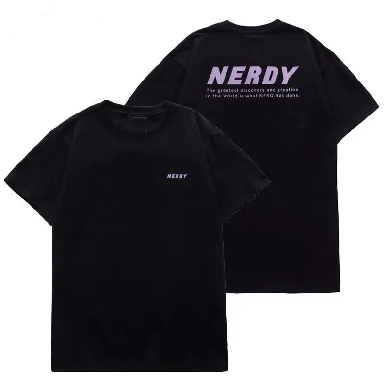 

2023 New Korea Brand T-shirts for Men Cotton Letter Print Tshirts Hip Hop Short Sleeve T-shirt Tops Tee Shirts Free Shipping