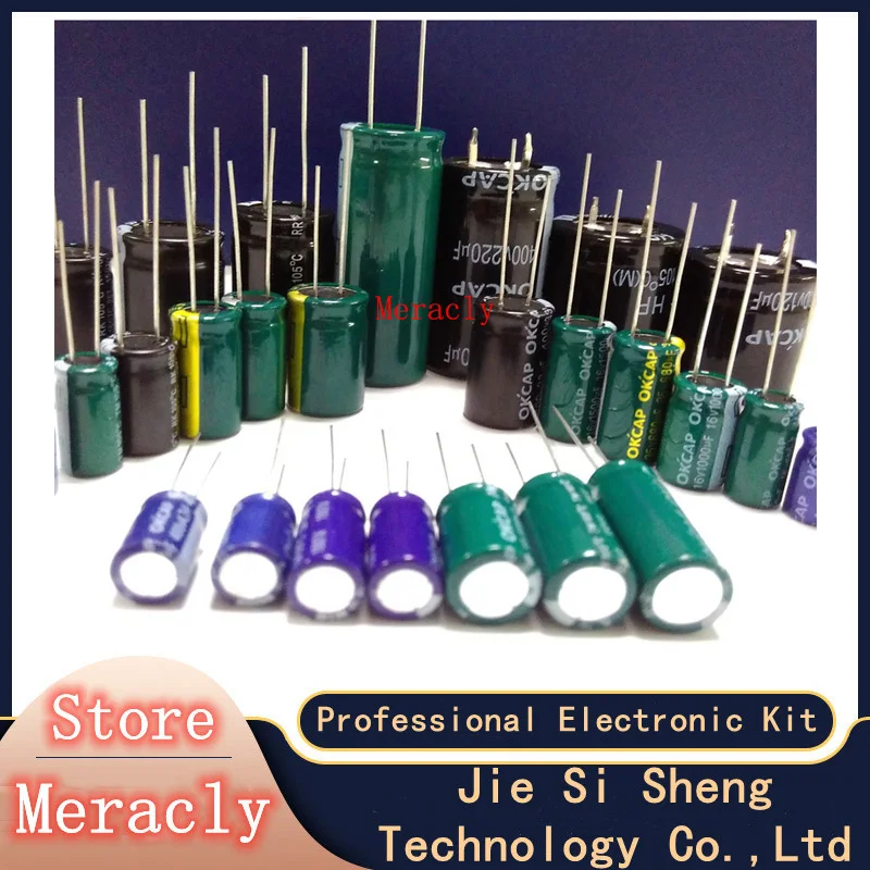 100PCS High frequency and low resistance 6.3V 10 16 25 35 50 400 450V 22UF 47 100 220 330 470 680 1000 1500UF 2200 20%