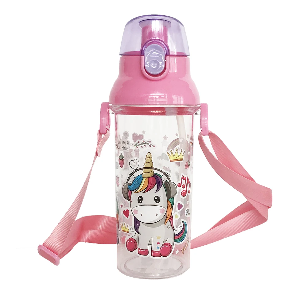 For School Children Girls Kids With Straw Straps Bpa Free Cu