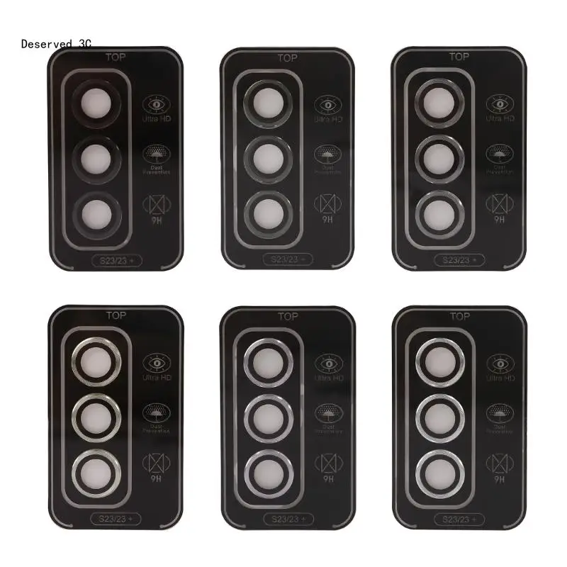 

R9CB Camera Protective Cover Tempered Glass Ultra-Thin 3D Camera Lens Protector Cellphone Camera Lens Glass for SAMS23/S23+