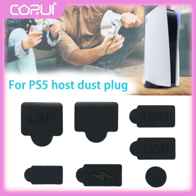 

Professionally Designed Small And Convenient Black Gaming Accessories Silicone Rocker Cap Comfortable Anti-dust Plug Cover Blue