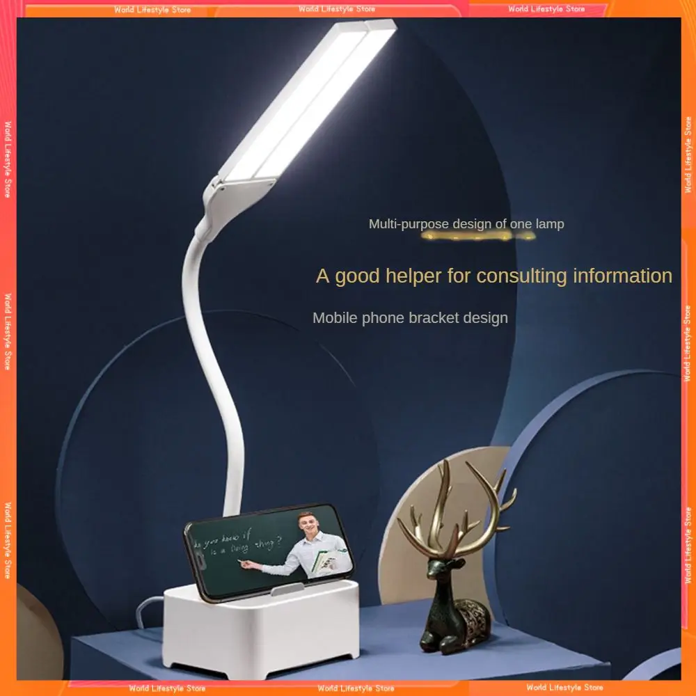 

Светодиодная настольная лампа для обучения, для детского общежития, настольная лампа, лампа для чтения с регулируемой яркостью, настольные светильники для декора комнаты, мини Usb зарядка