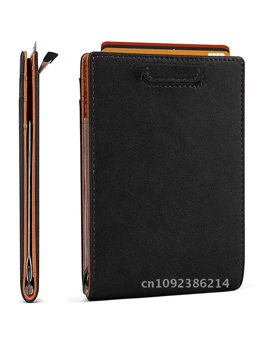 Gebwolf Rfid-держатель для карт мужские кошельки из углеродного волокна двойные