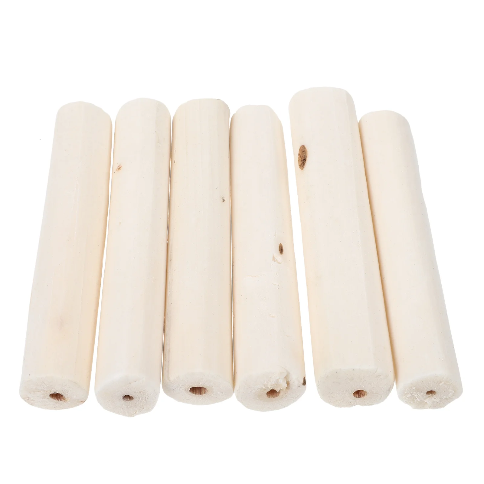 

6 Pcs The Bird Parrot Chewing Toy Rabbit Treats Bunnies Wooden Cage Accessories