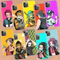 demon slayer trend anime phone case for apple iphone 12 pro max 13 mini 11 se 2020 x xs xr 8 plus 7 6 6s 5 5s cover shell coque