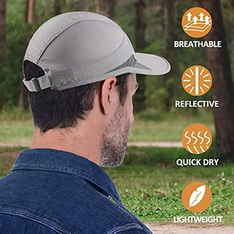 GADIEMKENSD Unstructured Baseball Cap Running Hat Outdoor Caps Quick Dry Breathable Super Light for Men Women M39