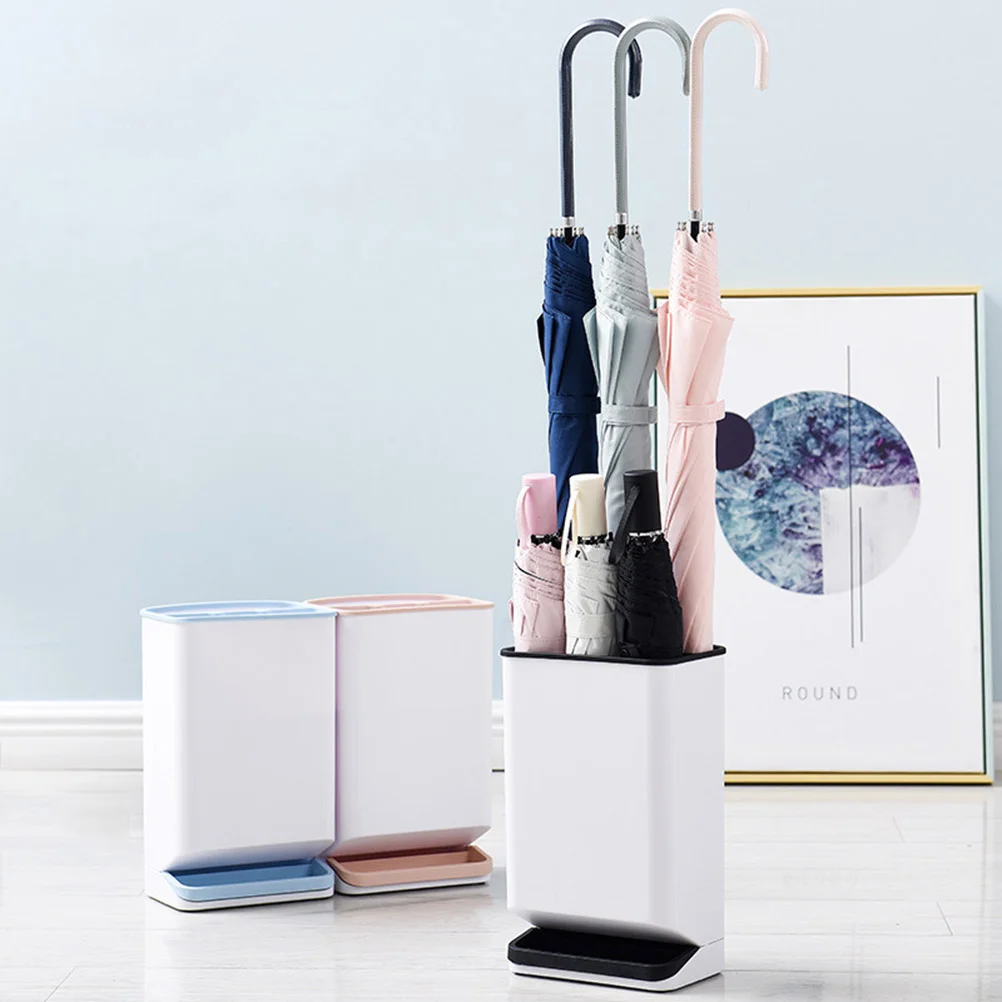 

Umbrella Holder Stand Rack Storage Entrywayindoor Bin Drain Organizer Walking Cane Tray Space Saving Standing Wet Stickdrip