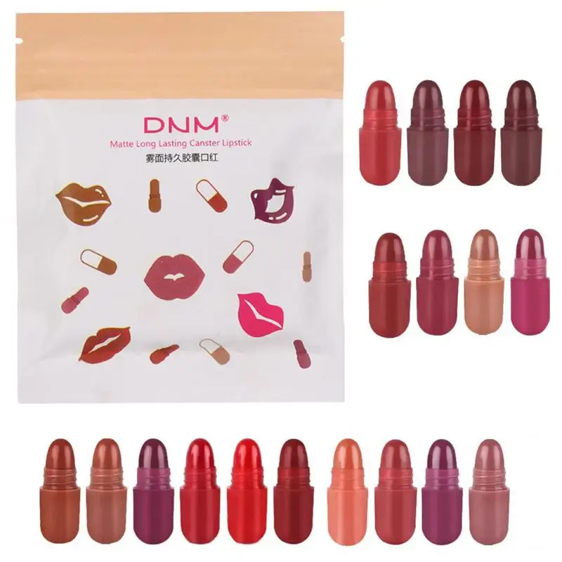 

Mini Matte Lipstick Set Cute Lip Stick 18 Colors Lip Stain Set Long Lasting Mousse Texture Creative Lip Stick Set Lip For Teen