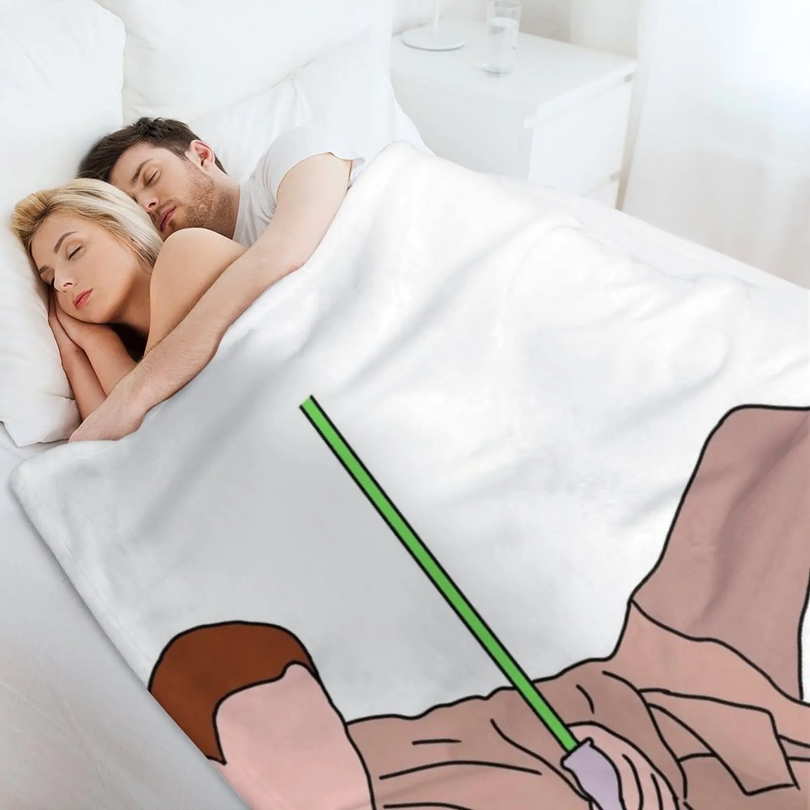 Оби Ван сексуальное одеяло в позе одеяла для детей меховые клетчатые