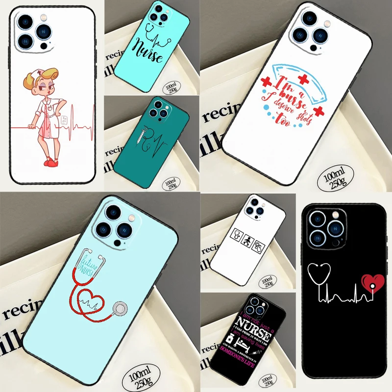 Фото Чехол для Xiaomi 15T 13T 14T 14 15 17 Pro Max POCO F8 Ultra F7 F5 F6 X3 X5 X6 X7 X8 Pro с дизайном «Стилетоскоп, сердце, медицинская сестра» №1