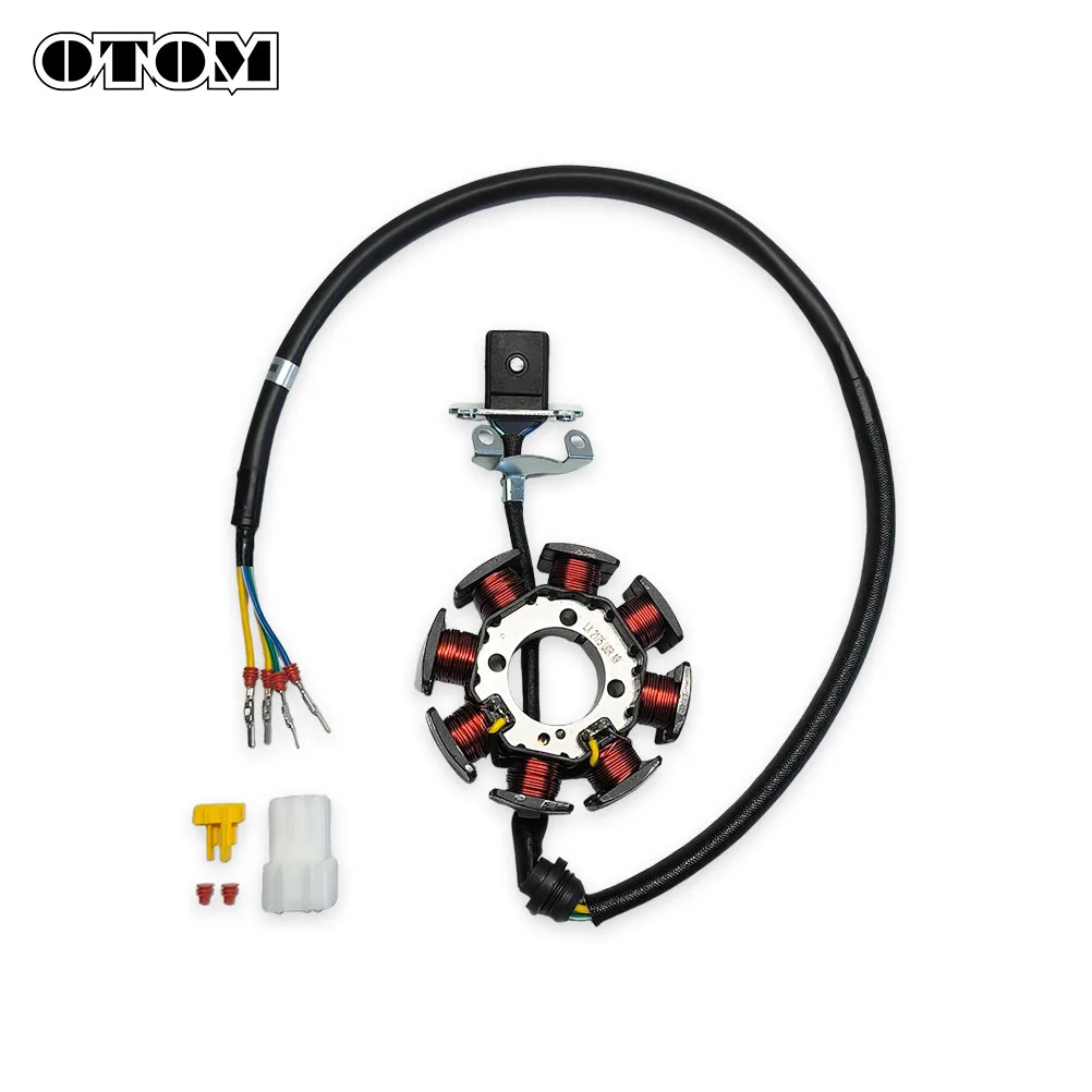 Фото OTOM YBS300 YB300H YB250R мотоцикл 8-полюсный магнитный цилиндр обгонной муфты ротор катушка статора в сборе зажигание для LONCIN №5