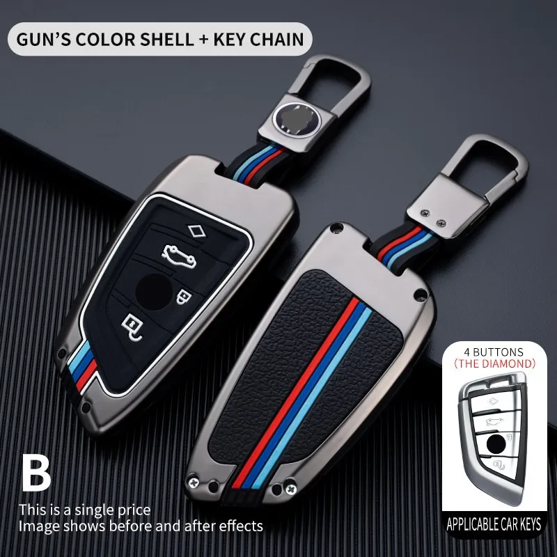 

Car Key Case Cover Key Bag For Bmw F20 G20 G30 X1 X3 X4 X5 G05 X6 F15Accessories Car-Styling Holder Shell Keychain Protection