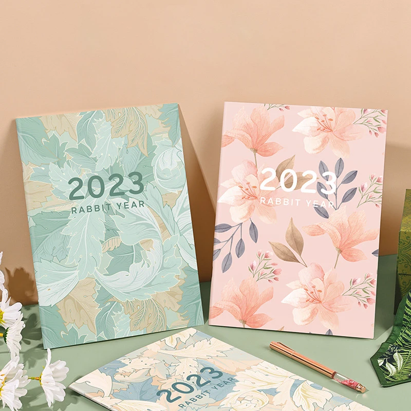 

2023 Diary A4 Notebook and Journal Calendar Monthly Notepad Office Sketchbook Note Book Plan Planner Stationery Organizer