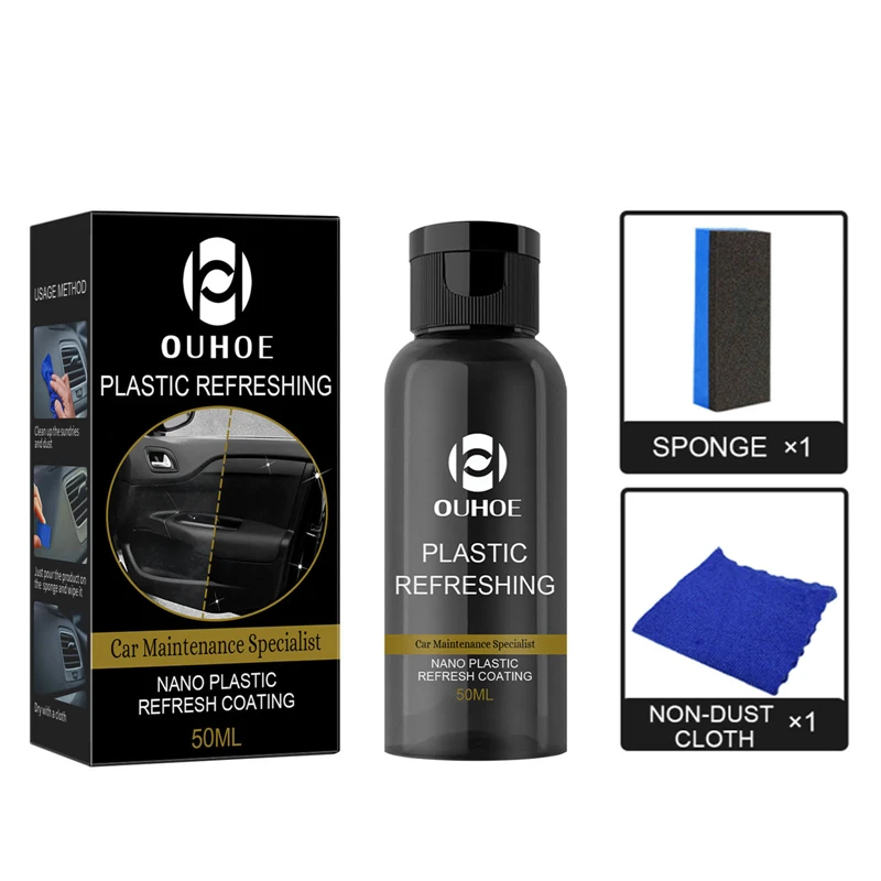 

Plastic Revitalizing Coating Agent 30/50ml Car Parts Refurbished Agents Car Refurbishing Agent Remove Stain Car Refurbish
