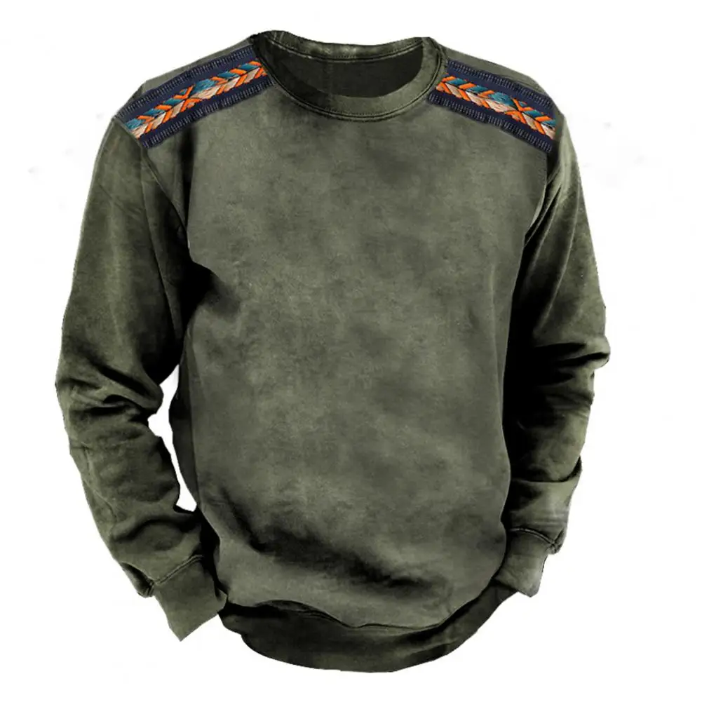 

Men Top Elastic Cuff Streetwear Keep Warm Comfortable Men Sweatshirt Spring Sweatshirt Men Garment