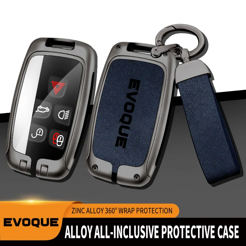 

Zinc Alloy Car Key Case For Land Rover Evoque Remote Control Protector For Land Rover EVOQUE Keychain Remote Button Accessories