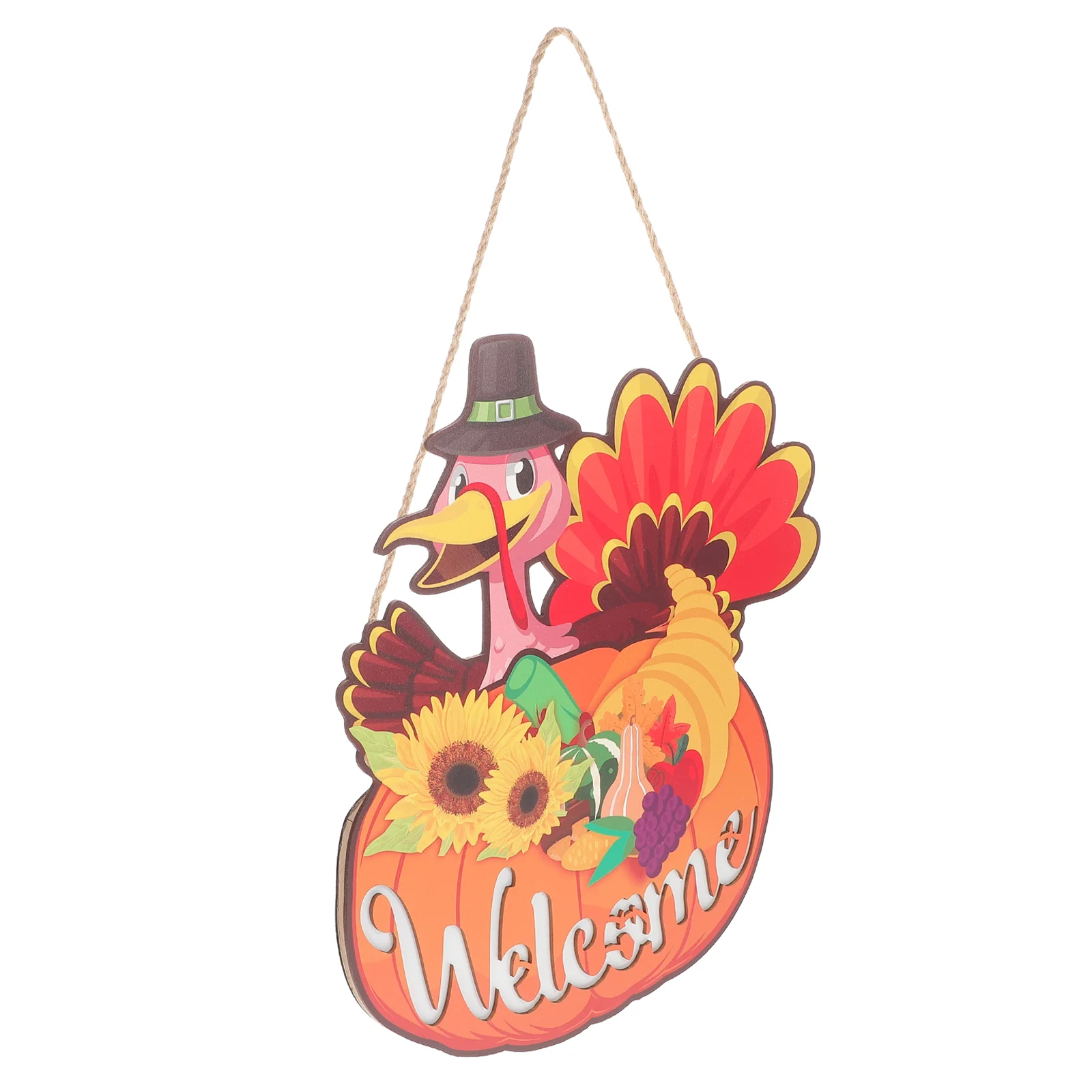 

Rustic Welcome Sign Door Sign with Doorplate Harvest Hanging Sign