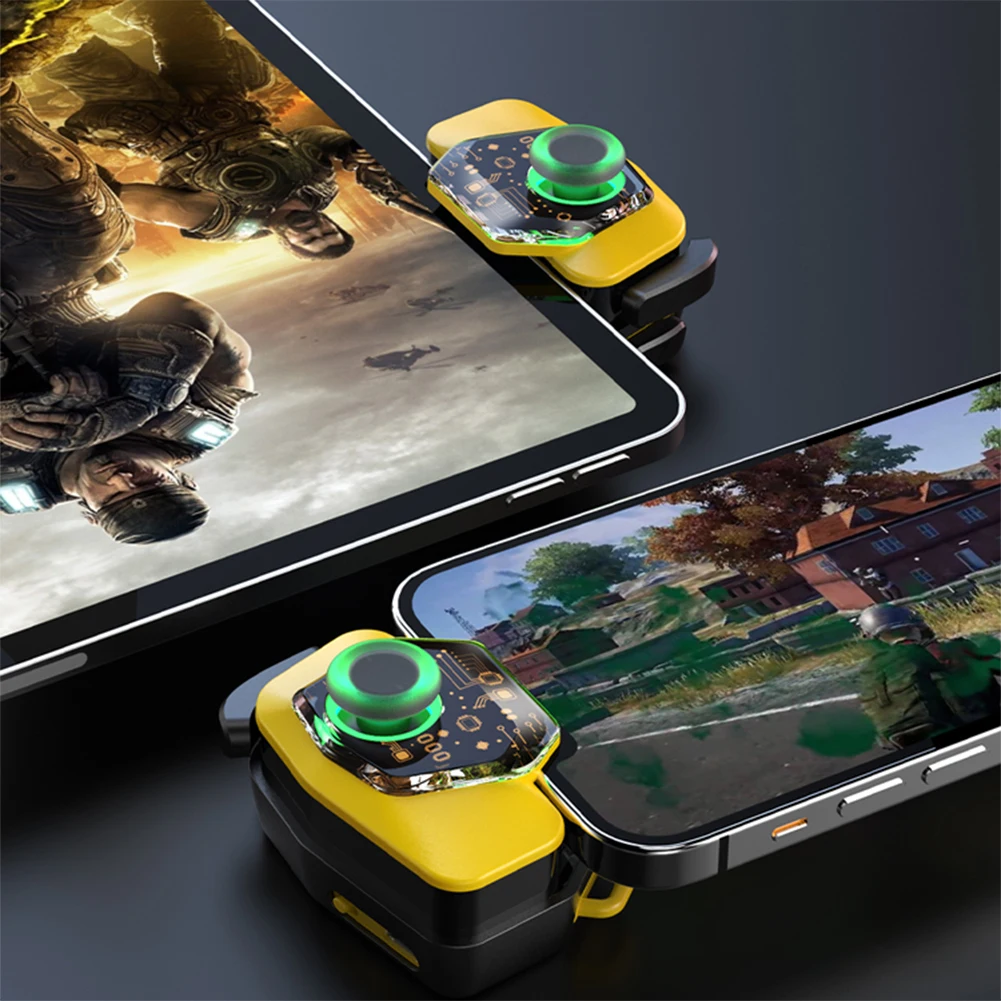 

Игровой контроллер Rgb, совместимый с Bluetooth 5,0, триггеры для стрельбы с 3 пальцами, Type-c, перезаряжаемый геймпад для телефона Pubg Mobile