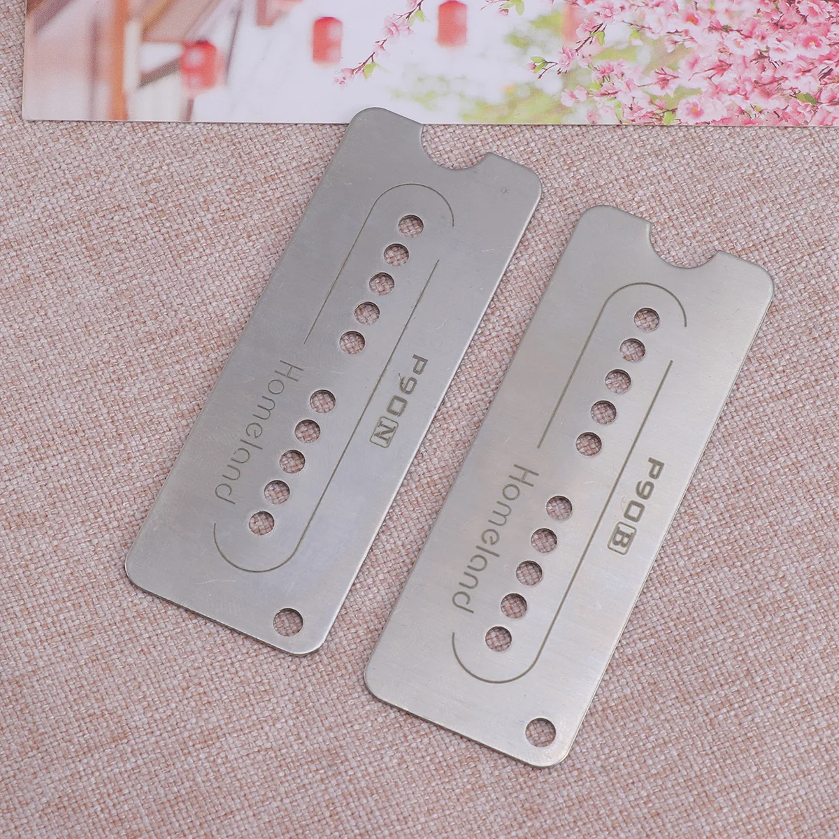 2 шт. опорная пластина для гитарного грифа мельхиор P90 стиль мыльного стержня