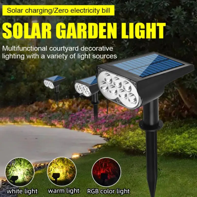 

Solar Lawn Light Outdoors Landscape Spotlights Wireless Waterproof Outdoor Solar Landscape Spotlights For Yard Garden Patio HOT