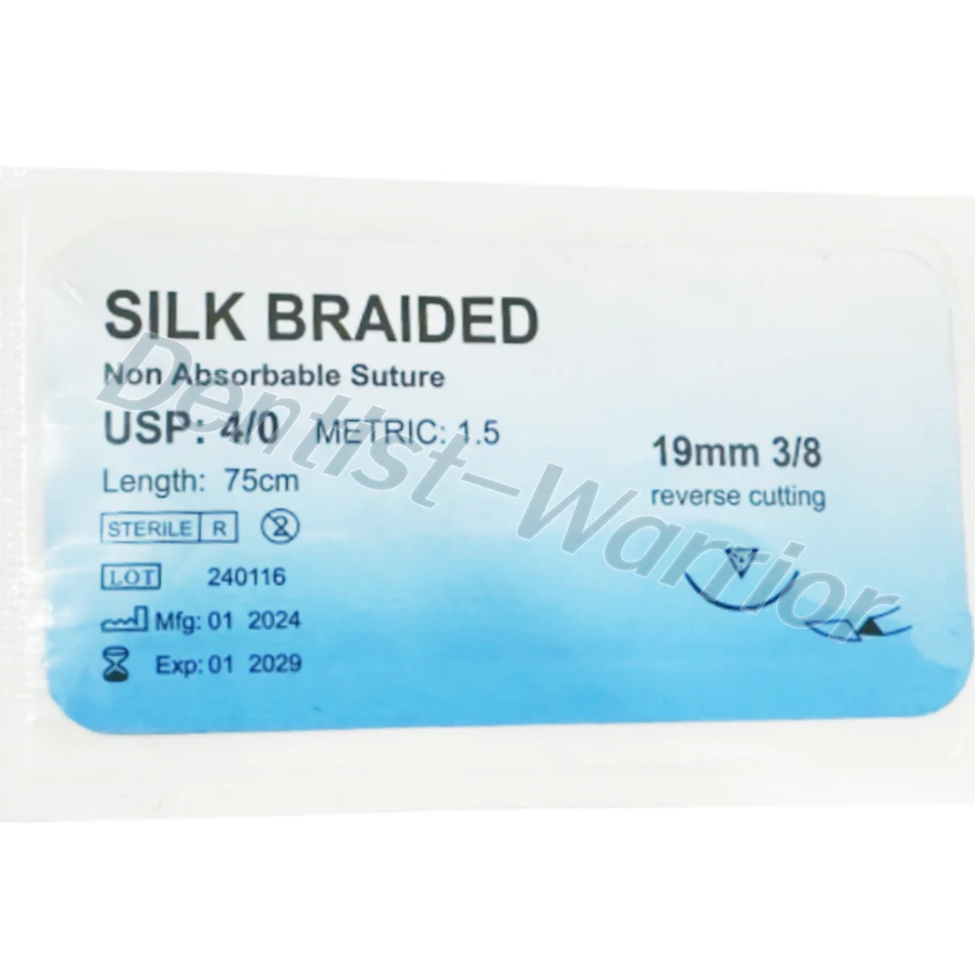 50 шт. стоматологические шовные плетеные невпитывающие игольные практические