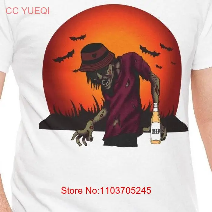 Тяжелая хлопковая футболка зомби Pacheco на полнолуние DTG с принтом уникального