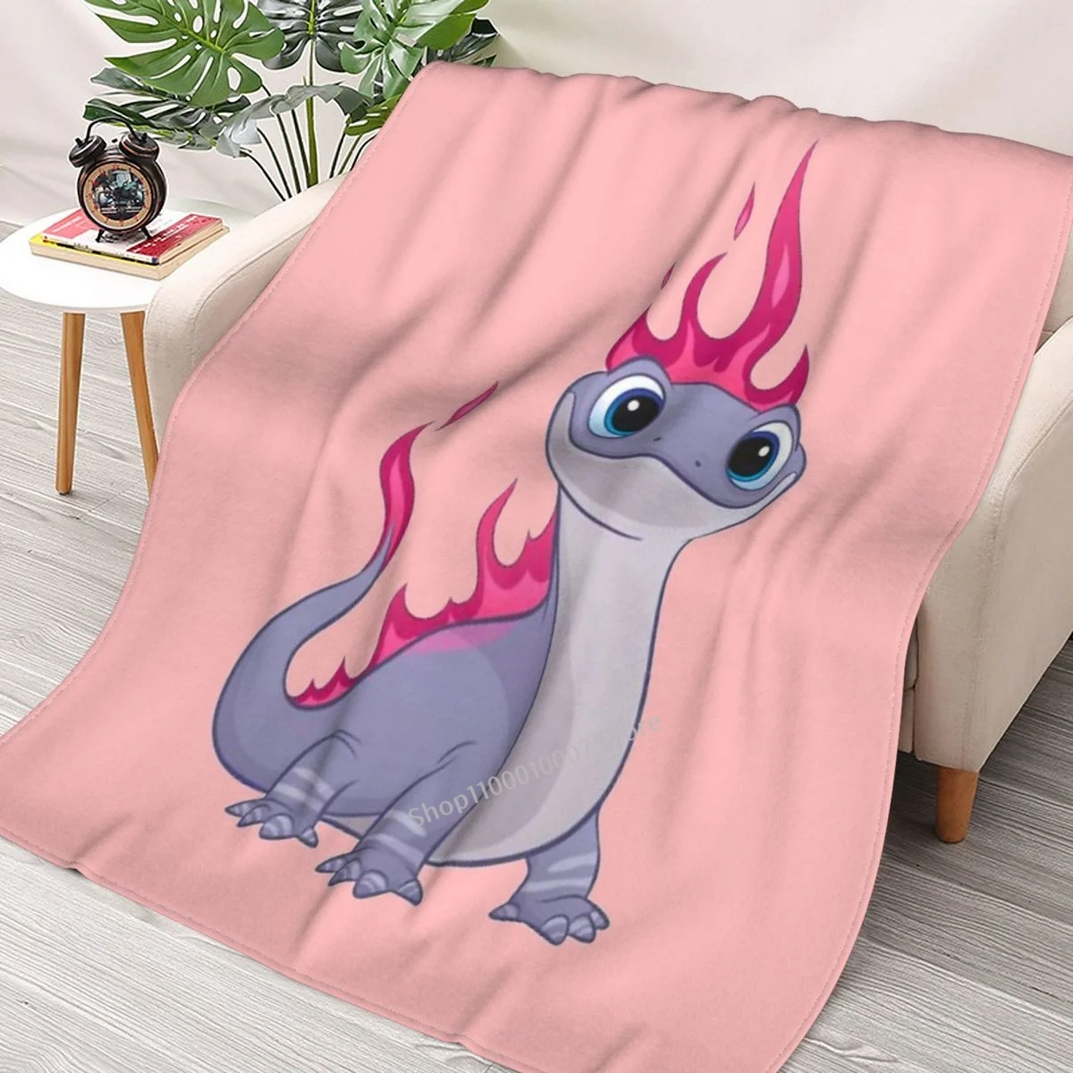 

Bruni The Salamander On Fire Throw Blanket 3D printed sofa bedroom decorative blanket children adult Christmas gift