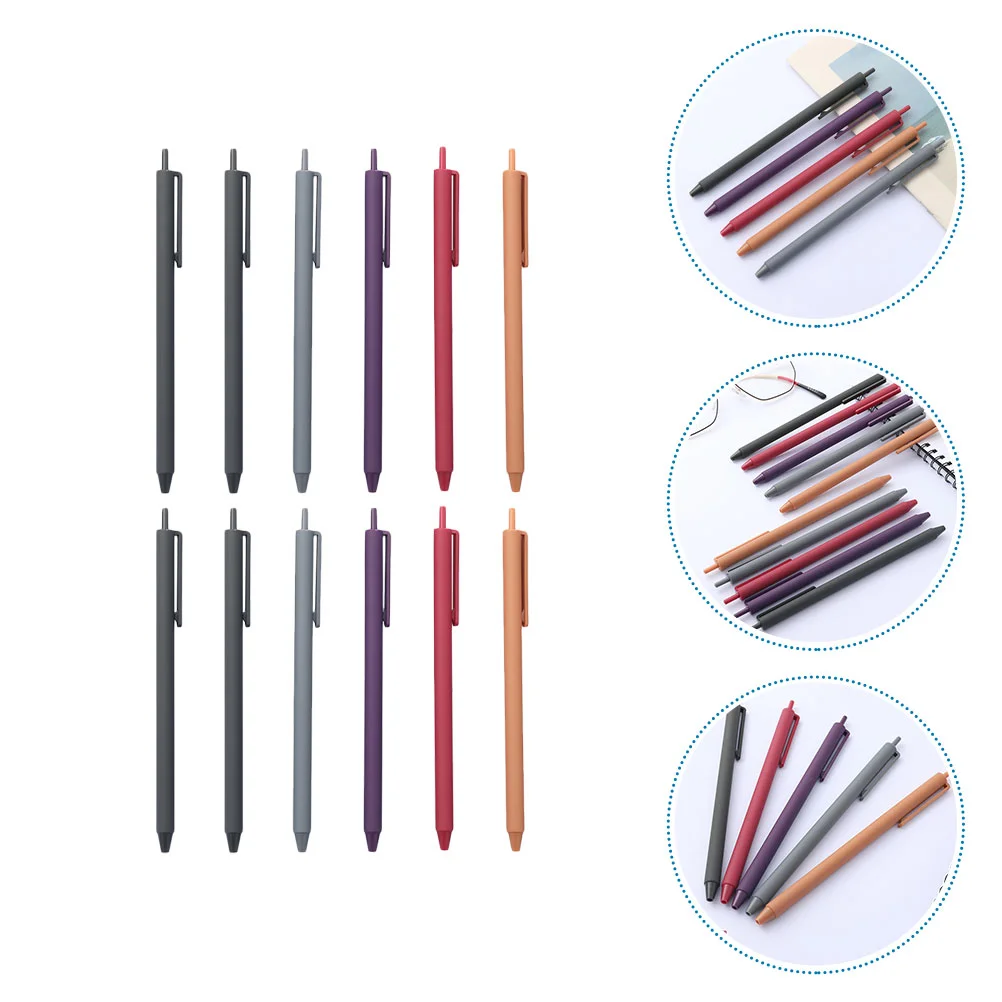 

12Pcs Vintage Writing Pens Press Type Pens Large Capacity Pen Carbon Pen for Student