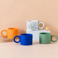 Ceramic Espresso Mugs Coffee Cups Ceramic Colored 400ML Home Office Drinkware Original Mug for Tea Creative Gifts Friends