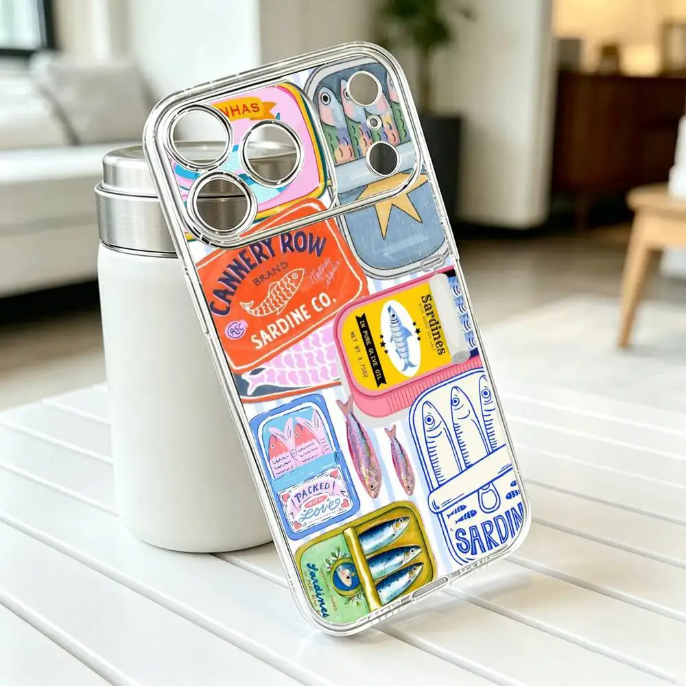 Фото Sardina pilchardus-S Прозрачный силиконовый мягкий чехол для iPhone 17 16 15 14 13 12 11 Mini Pro Max Plus Подарок №4