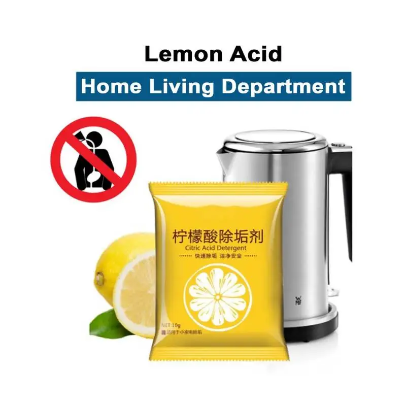 

Practical Citric Acid Descaler Container Cleaner Non-toxic Teapot Cleaning 2023 Citric Acid Detergent Inner Wholesale 10g/pack