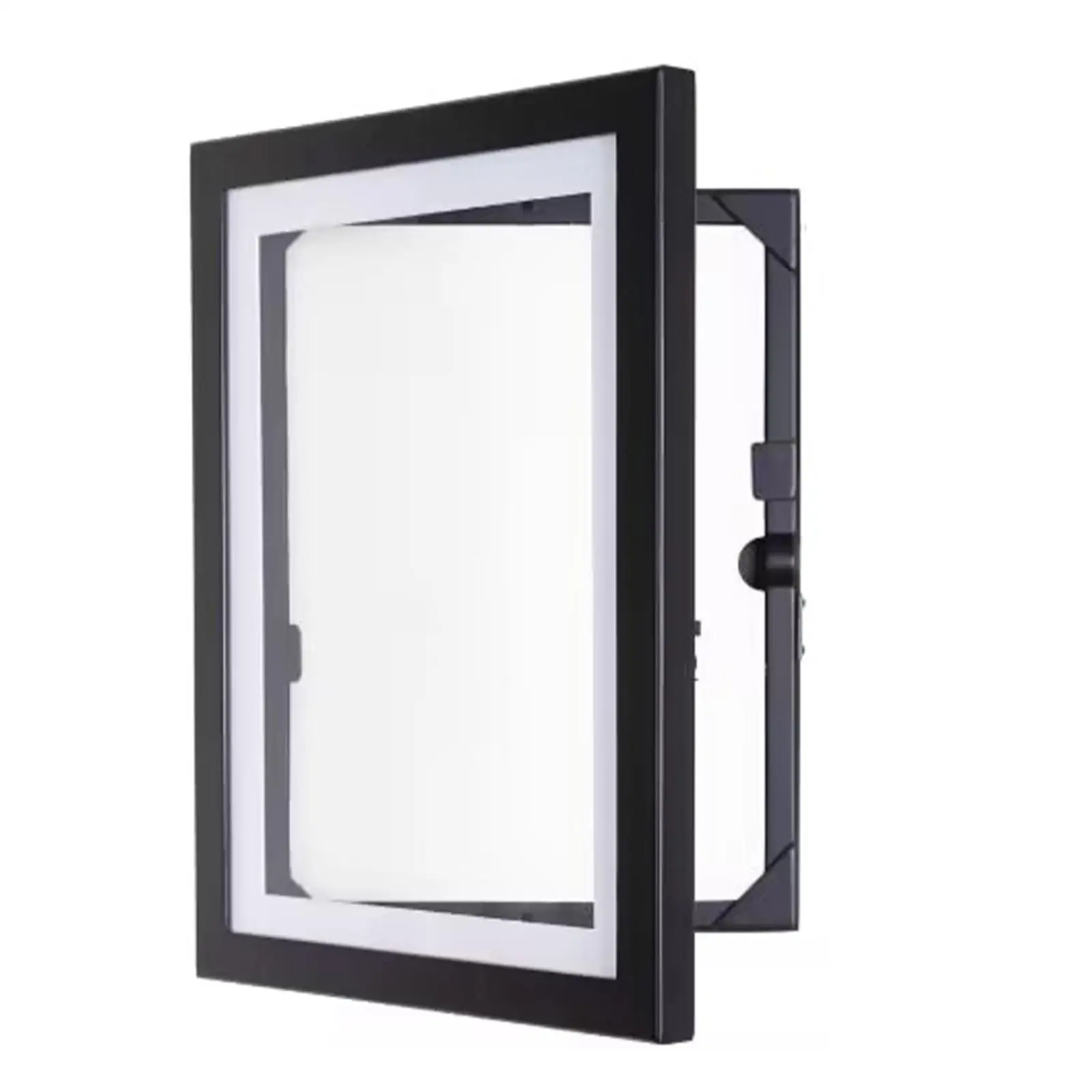 

Wooden Photo Frame Profile Decorative Poster Holder Decors Front Open Artwork
