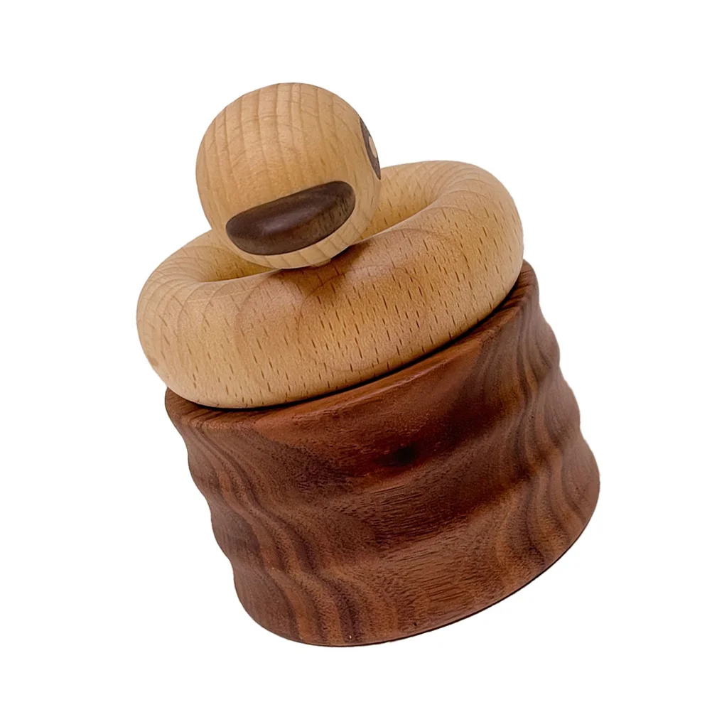 

Holder Pen Wooden Brush Duck Wood Pot Organizer Cup Makeup Desktop Desk Storage Figurines Basket Black Flower Maker Receiving