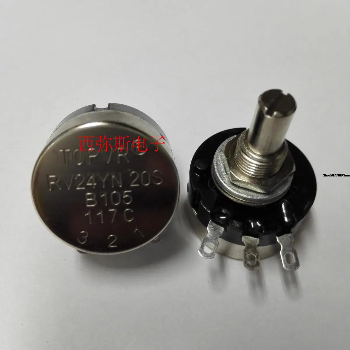 

Original topvr rv24yn20sb105 single turn carbon film potentiometer