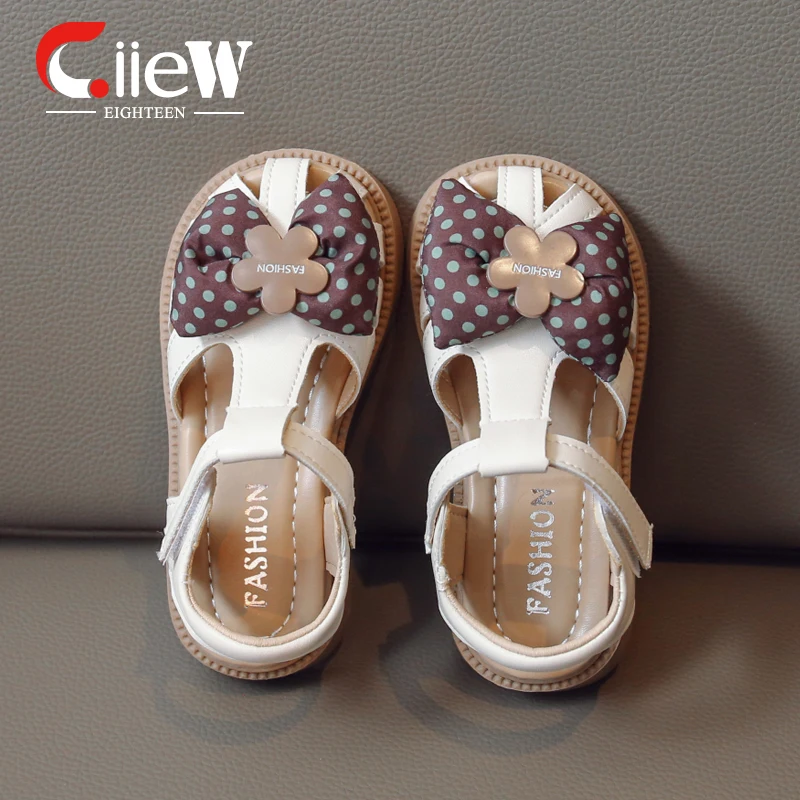 

Сандалии Детские легкие с бантом, нежные босоножки для девочек, плоская подошва, размеры 23-33