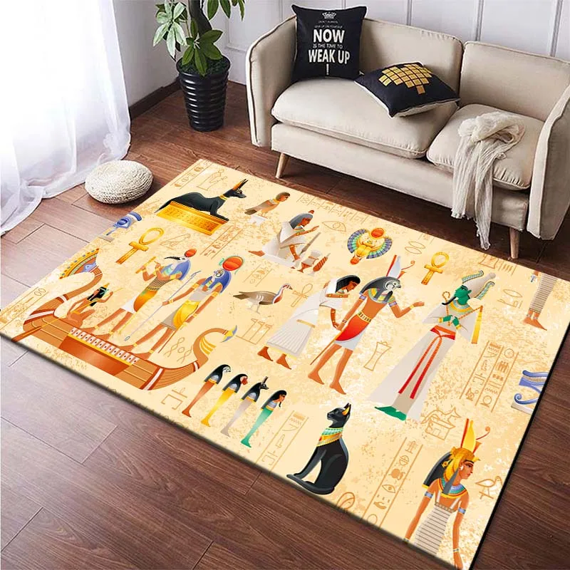 

Египетские коврики с рисунком Фараона для спальни, домашний декор, древний Египетский Бог, кот, анубис, коврик, коврики для гостиной, Нескользящие