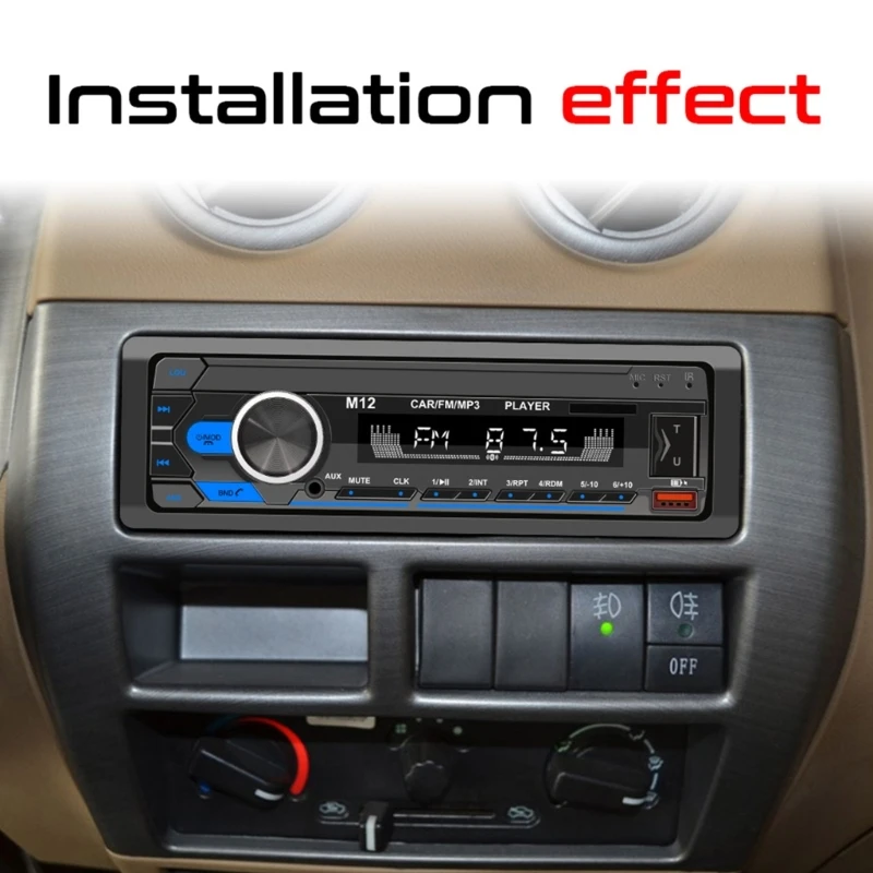 

Single DIN Multimedia Car Stereo for W/ Built in Bluetooth-compatible AOS