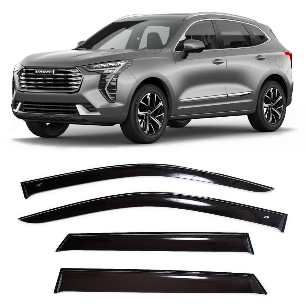 Дефлекторы окон Cobra Tuning H60821 на авто Haval Jolion 1 l 5d 2021- н.в. 4 шт./комп. ветровики от дождя