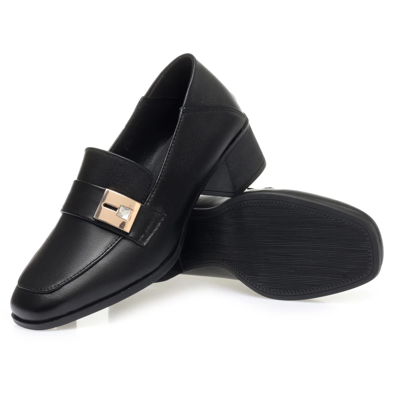 AIYUQI Women Dress Shoes 2023 Fall New Genuine Leather Ladies Office Shoes Large Size Women Work Shoes