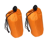 waterproof lightweight thermal emergency sleeping bag bivy sack survival blanket bags camping hiking outdoor activities