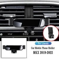 navigate support for lincoln mkx 2019 2022 gravity navigation bracket gps stand air outlet clip rotatable support accessories