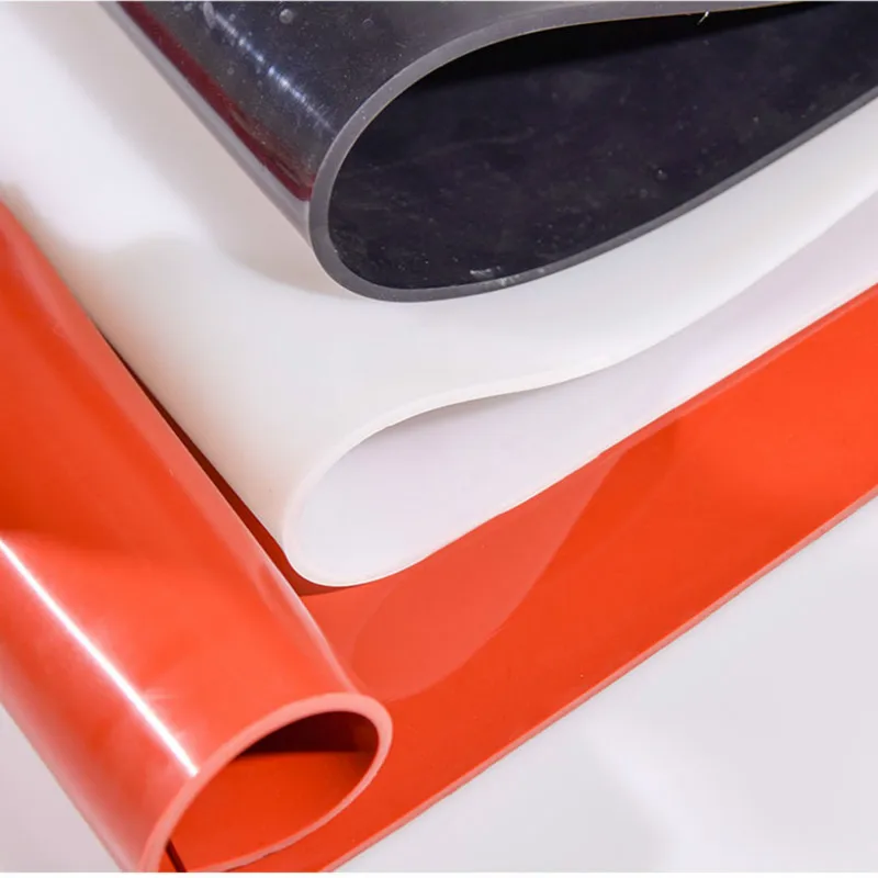 

Silicone Rubber Sheet Red Black Translucent Plate Mat High Temperature Resistance 100% Virgin Silikon Rubber Pad 500x500mm