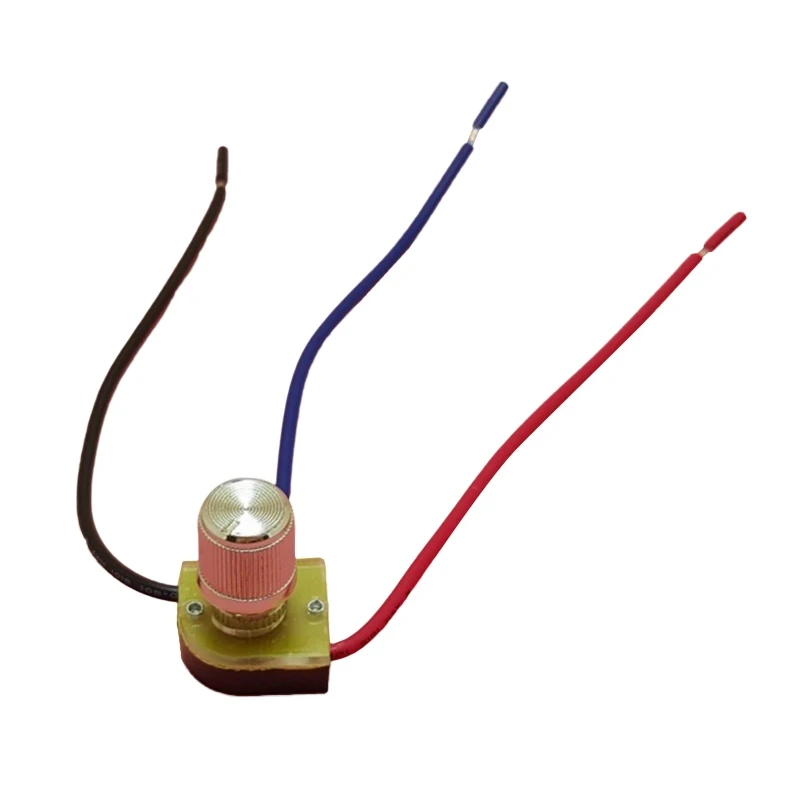 

Two Circuit 3-Way Rotary Button Switch with Knob Lamp Rotary Switch Replacement For Ceiling Fan Desk Antique Lamps