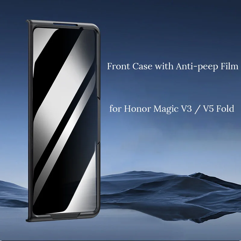 Фото Защитный чехол для Honor Magic V5 V3 Fold с антишпионским закаленным стеклом и защитой от ударов №1