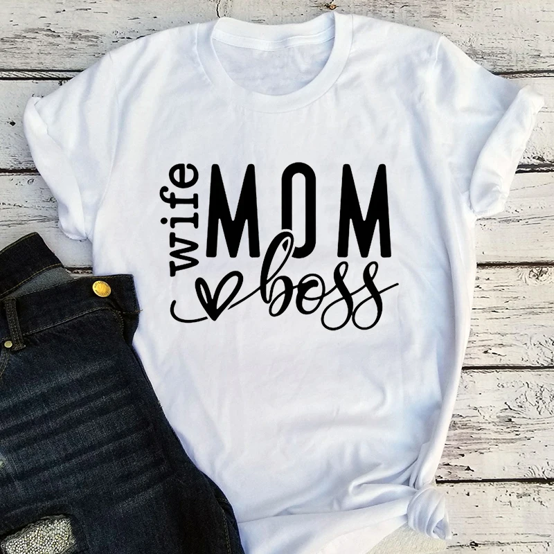 

Женская футболка, футболки Kawaii Mom Vibes, женская одежда на день матери, футболки с графическим принтом в стиле Харадзюку, m
