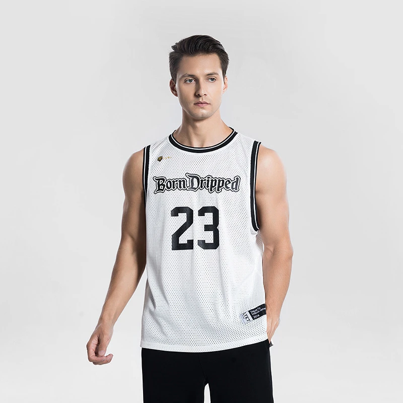 

Summer loose men's vest No. 23 exercise basketball Sportswear fashion wide shoulder sleeveless mesh quick drying top