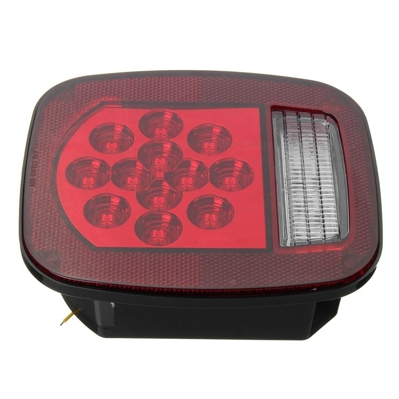 

3Pcs Universal Red+White 39 LED Stop Brake Turn Tail Combination Light For Jeep TJ CJ YJ JK