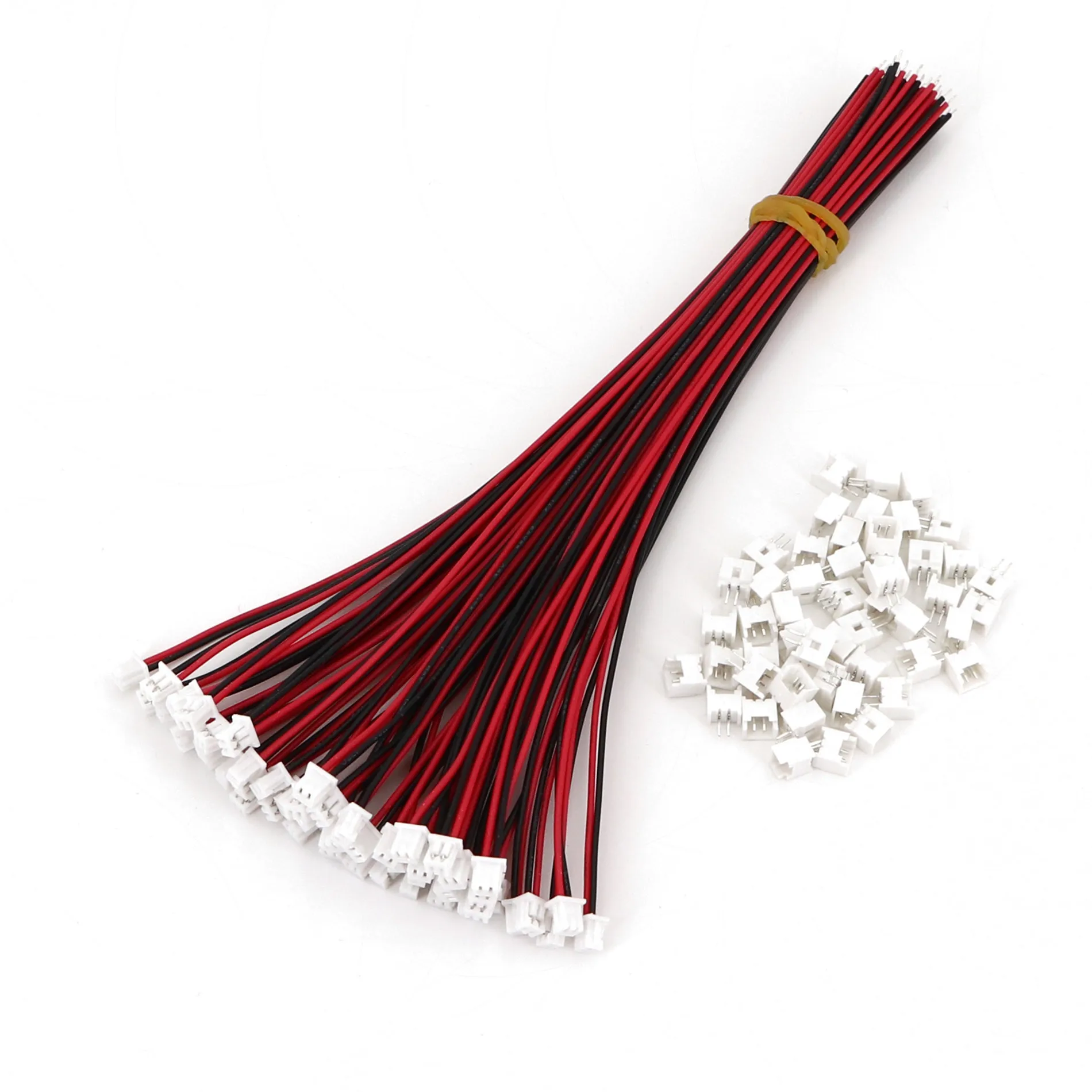 

50Sets 2Pin Single End Micro JST Pitch 1.25mm 15cm 28AWG Wire To Board Connector